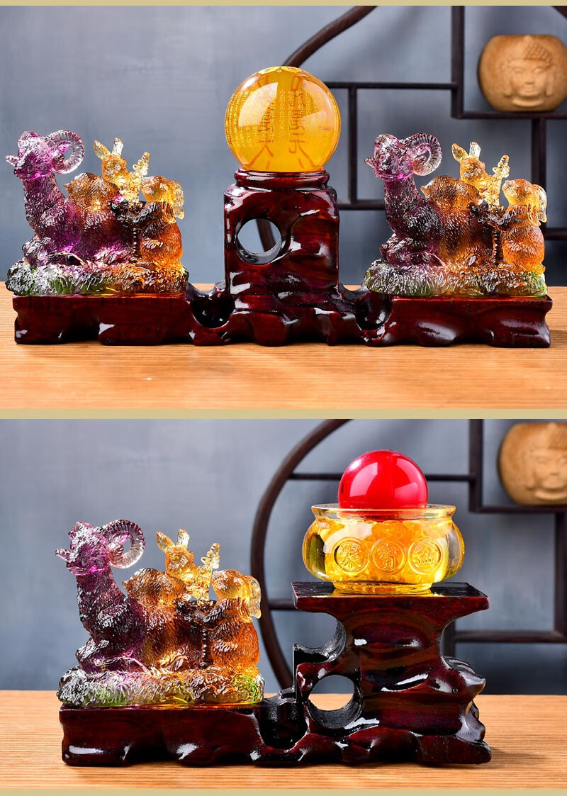 现货宋韶光2023兔年吉祥物生肖属猪【吐气扬眉】挂件开运琉璃摆件 黑