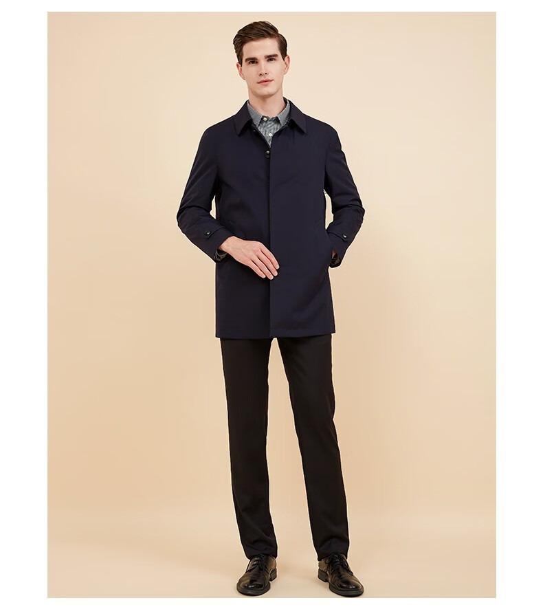 凯莱露喜男士秋冬纯羊毛西裤厚款商务正装修身秋冬毛料婚礼西裤 