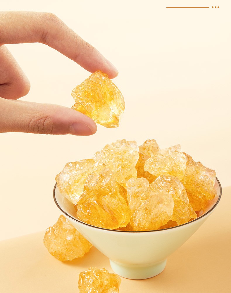 十月稻田黄冰糖500g多晶冰糖蔗糖吊线土冰糖甜而不腻烘焙原料厨房调味