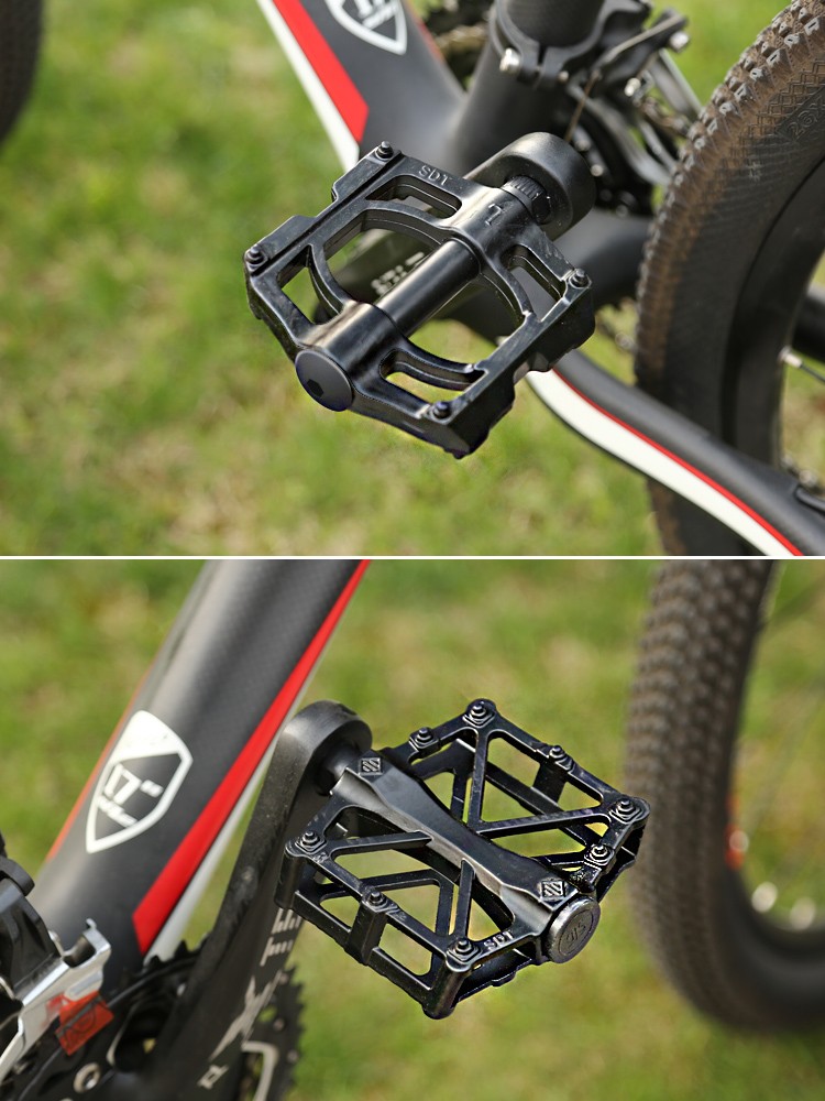 自行车脚踏板超轻铝合金山地车脚踏滚珠轴承死飞脚蹬子骑行装备零配件