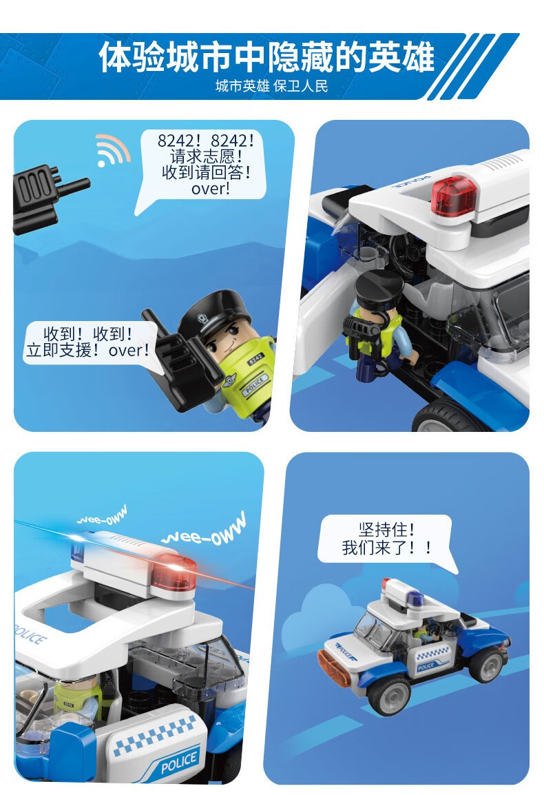 百变巡逻警车m1 商品编号:69223819606 店铺: 布鲁可旗舰店 商品毛重