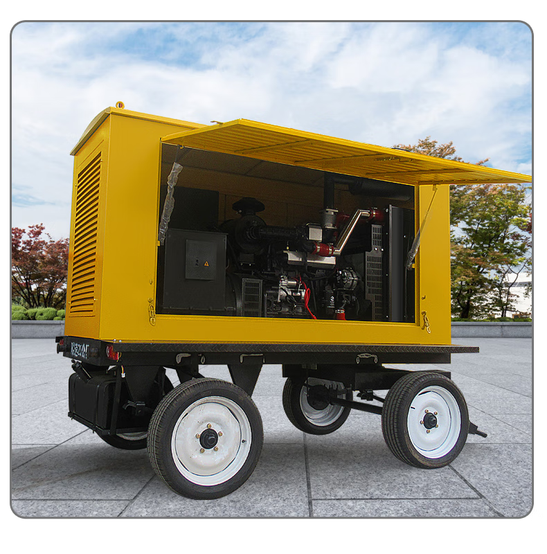 赛维科50千瓦100千瓦移动电站拖车防雨罩款发电机组三相四线380v一键