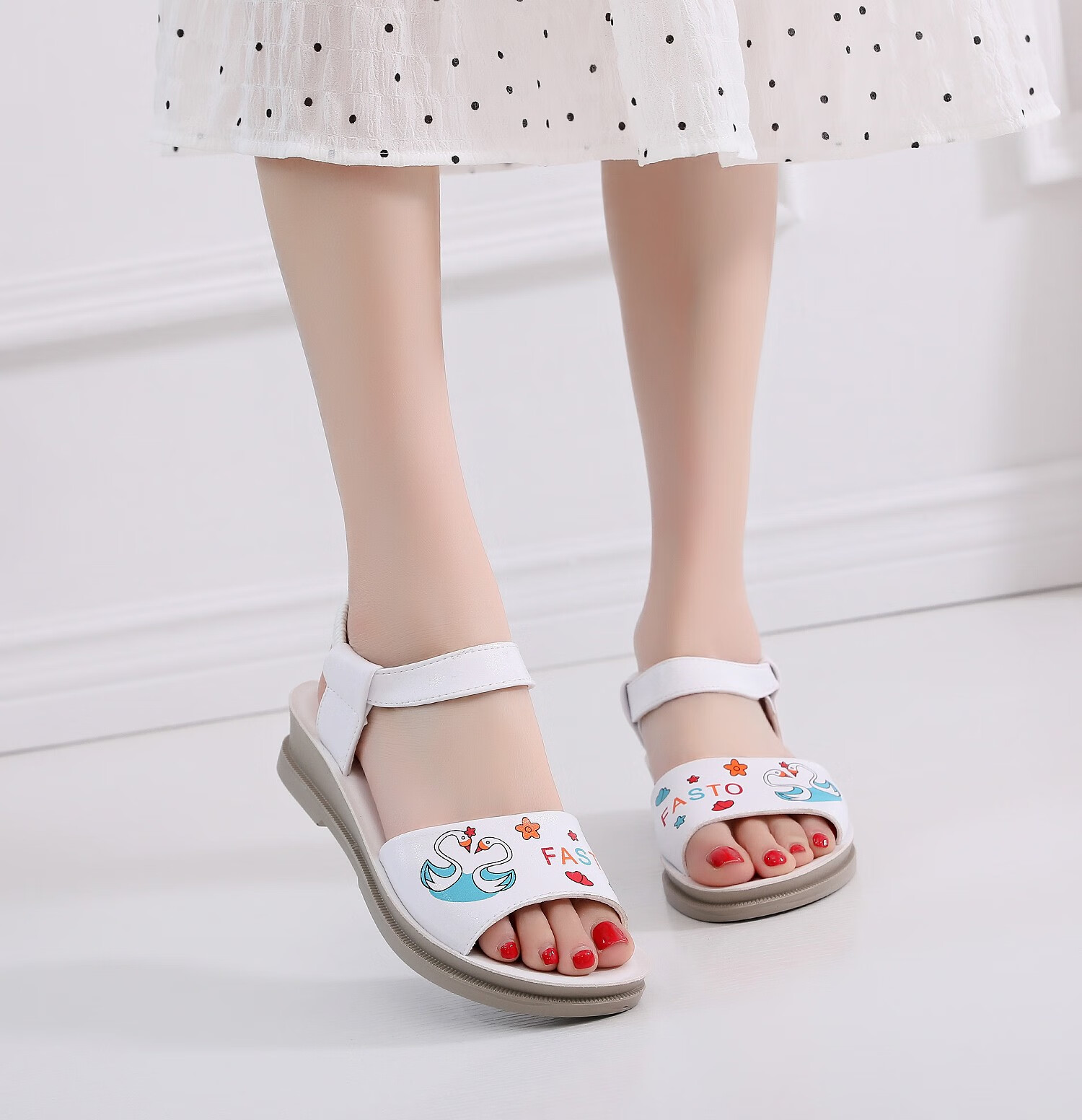 小学生女孩子夏季凉鞋10中大童11女童12运动13软底1415岁40码黑色222