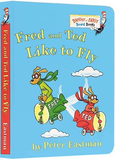 英文原版 fred and ted like to fly 纸板书 苏斯博士系列 低幼启蒙