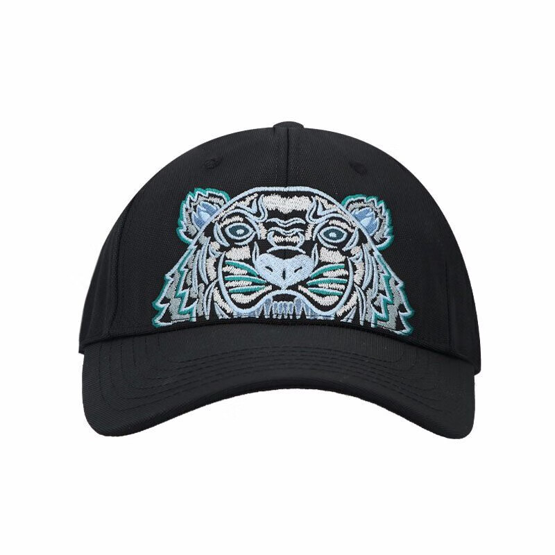 特价高田贤三kenzo棒球帽男女通用虎头刺绣款黑色鸭舌帽遮阳帽fa65ac3