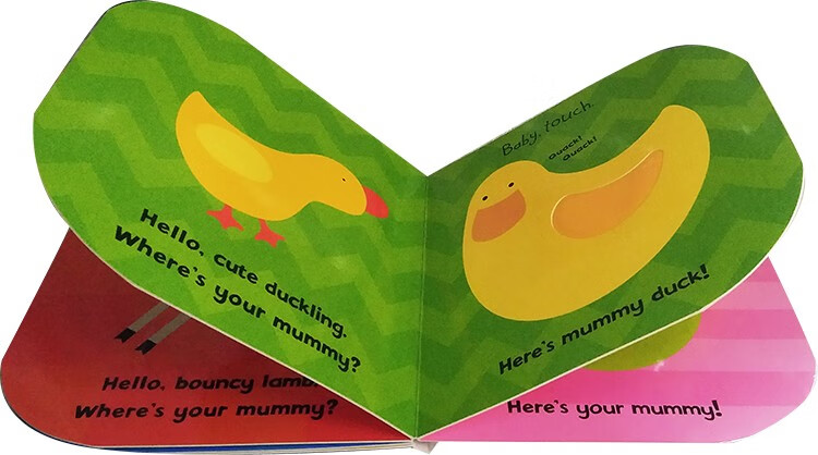 英文原版绘本 ladybird baby touch hello baby/daddy/mummy 4册幼儿
