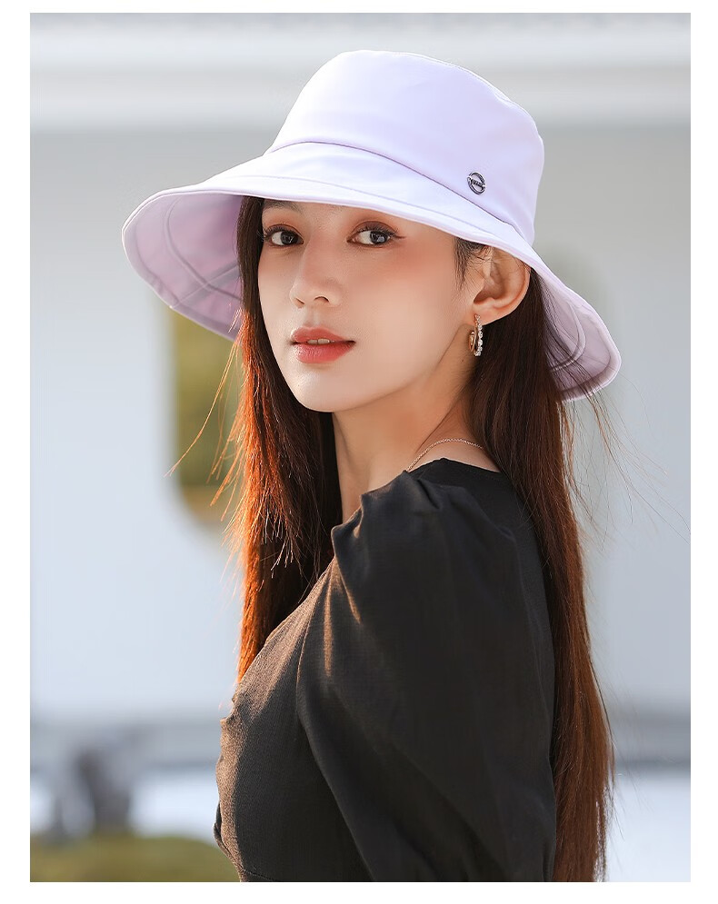 hephsoron轻奢品牌日本渔夫帽女士夏季防晒防紫外线遮阳帽遮脸出游