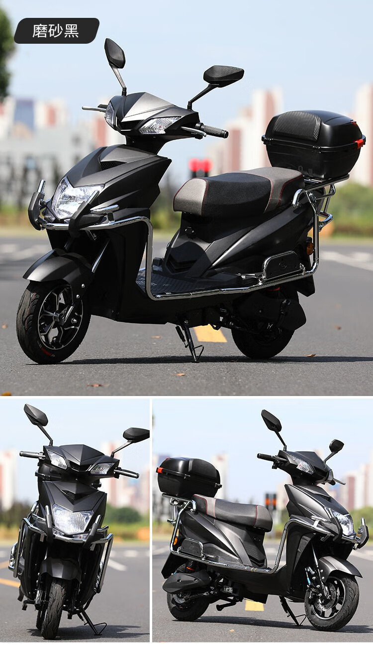 雅迪同款车型电动车成人60v72v男女双人电瓶车外卖长跑王电动摩托车