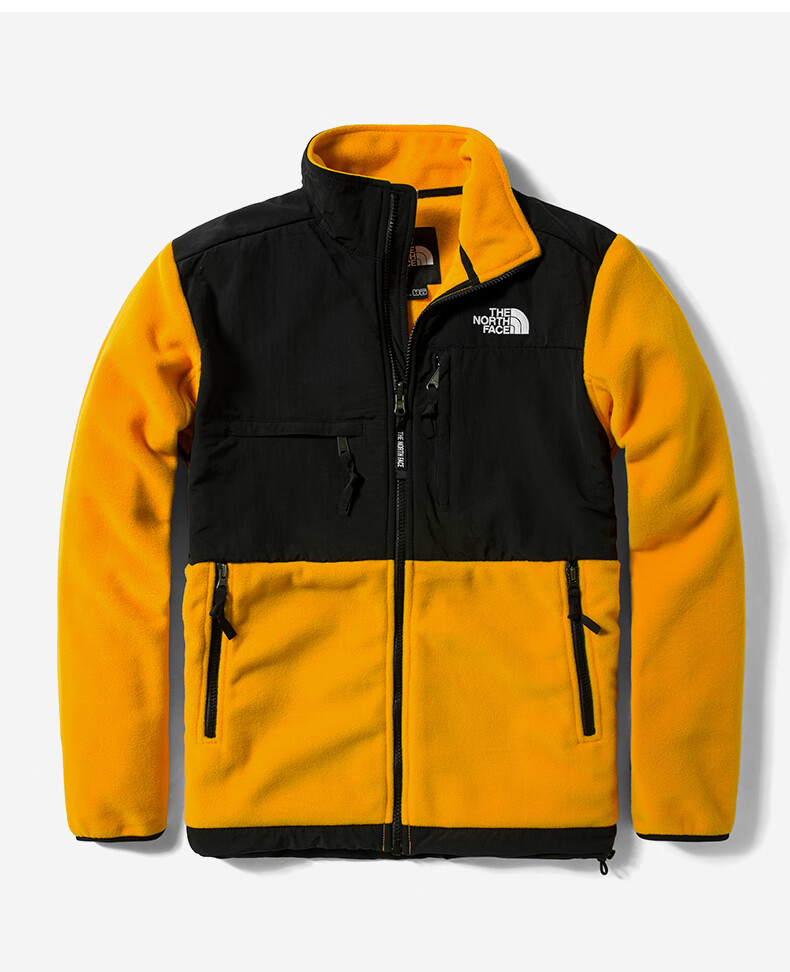 thenorthface北面1995denali抓绒夹克潮牌撞色icon上新4ud2 56p/黄色