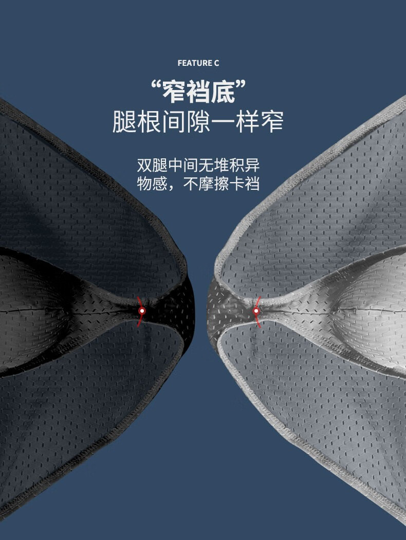 looksee子弹头u凸窄边窄裆男内裤三角裤低腰性感潮薄款透气冰丝网眼