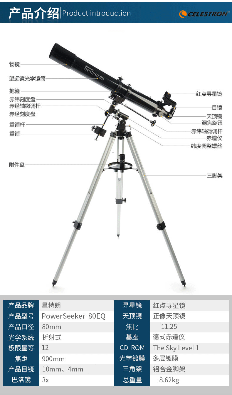 单筒望远镜内部结构图图片