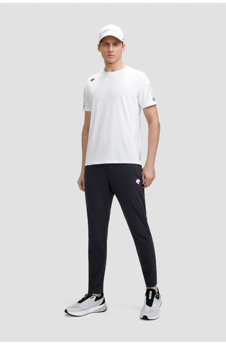 descente迪桑特running系列男子梭织运动长裤d2331rpt41黑色bk3xl