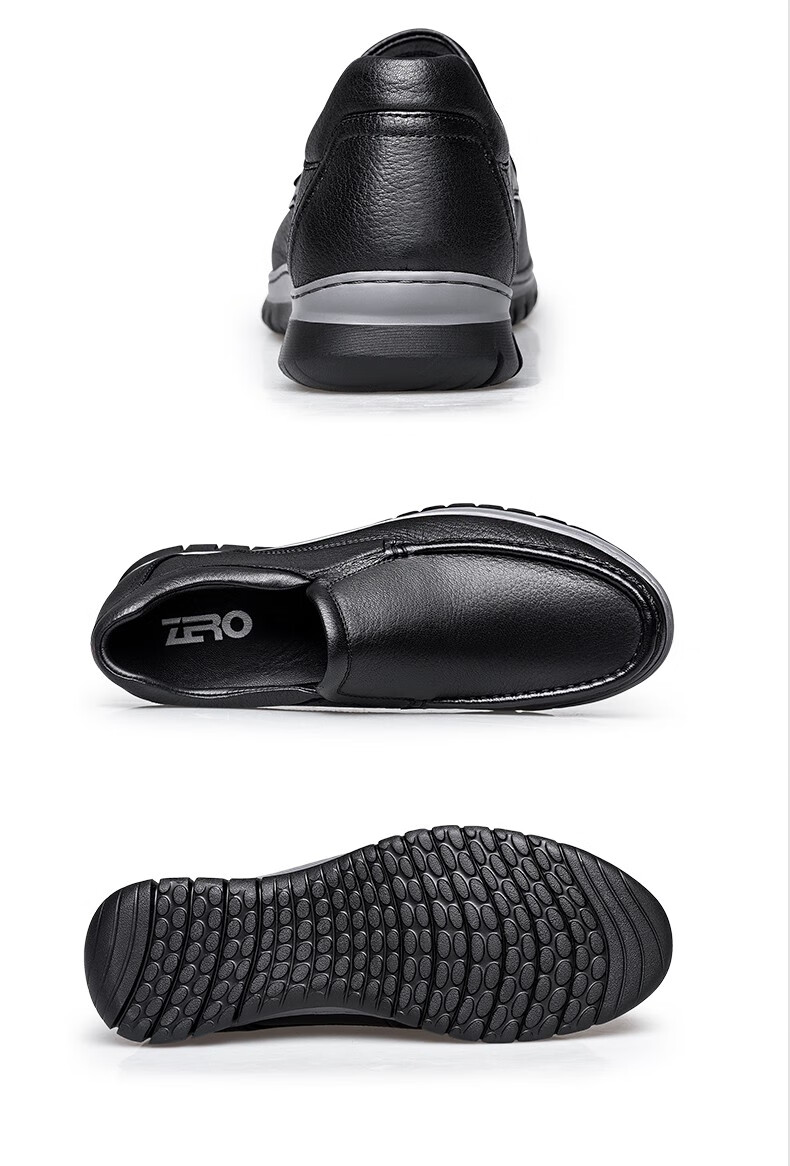 zero意大利零度男鞋新品休闲皮鞋健步鞋时尚柔软舒适日常休闲鞋一脚蹬