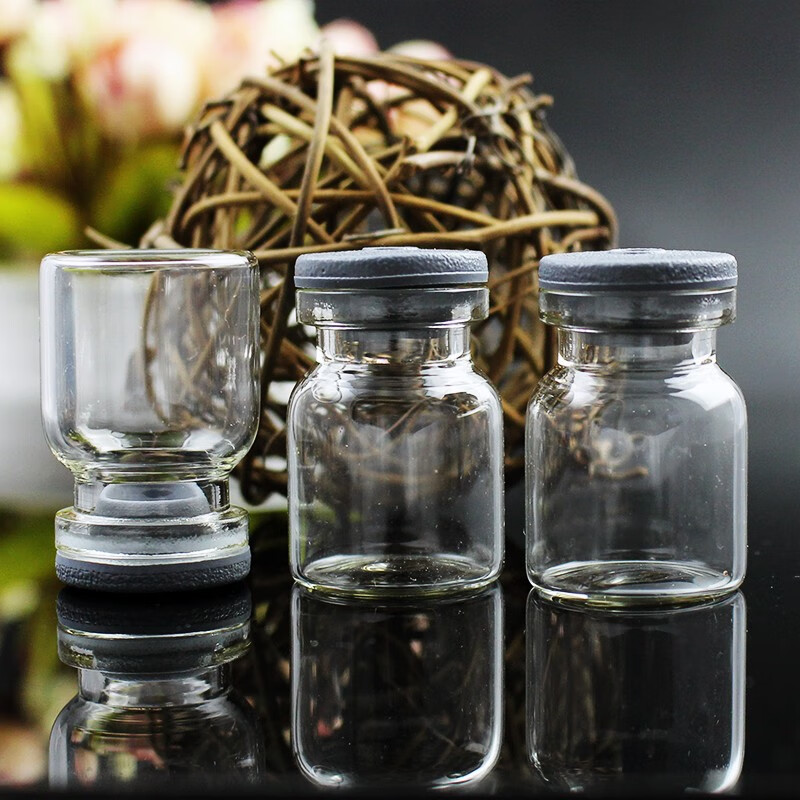 fasoladiy小号玻璃瓶透明密封罐小瓶子迷你标本瓶木塞许愿瓶卡口西林