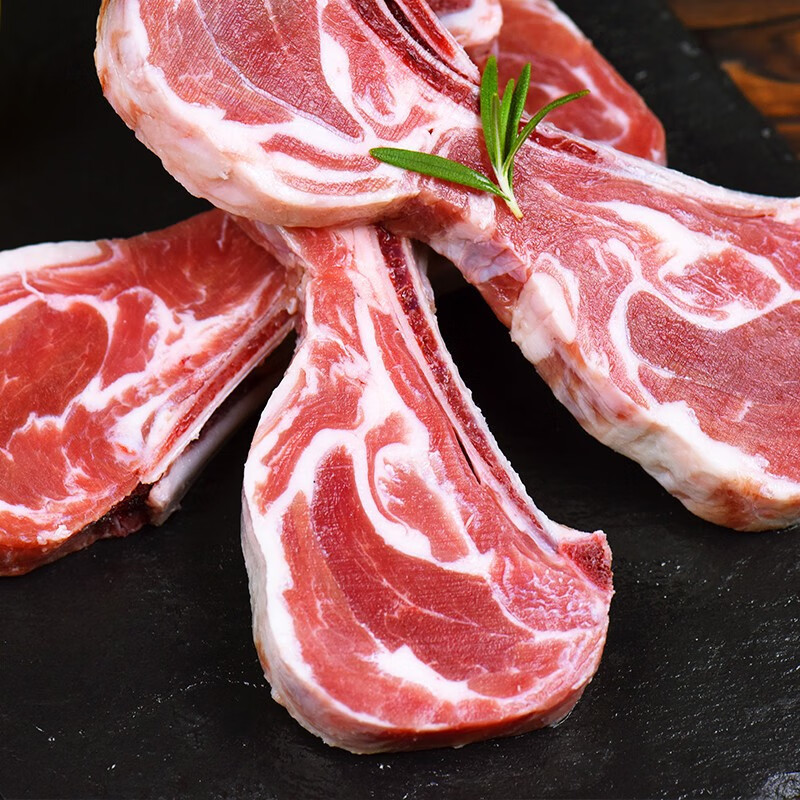 *轻恋 法式羊排 羊大排 法式肩排 法排 羔羊12肋 烧烤食材烤箱适配盛
