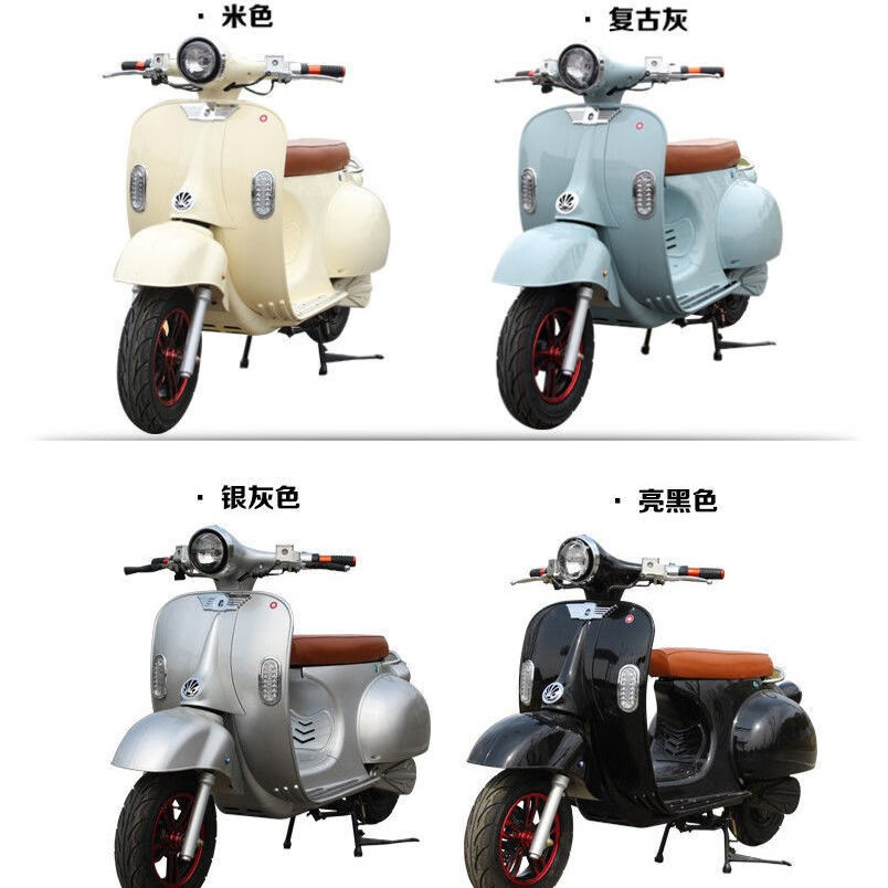 纳仕达 罗马假日电动车时尚小资电摩大黄蜂网红电动摩托车复古踏板