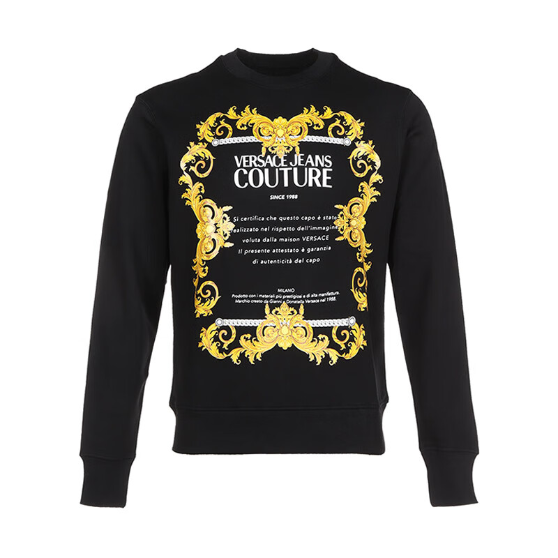 versacejeanscouture范思哲男士圆领长袖卫衣运动衫b7gza7tt30318k42