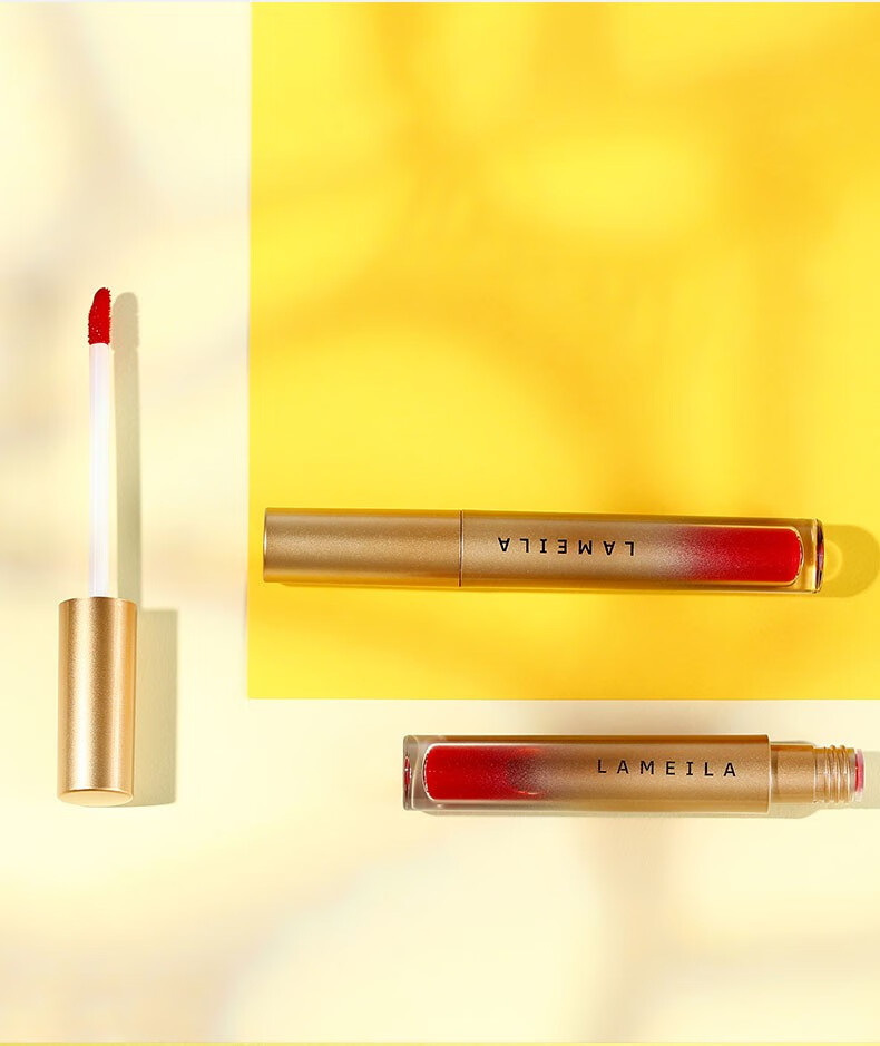 拉美拉唇釉口红不易掉色哑光雾面丝绒保湿持久学生唇彩显气质显白