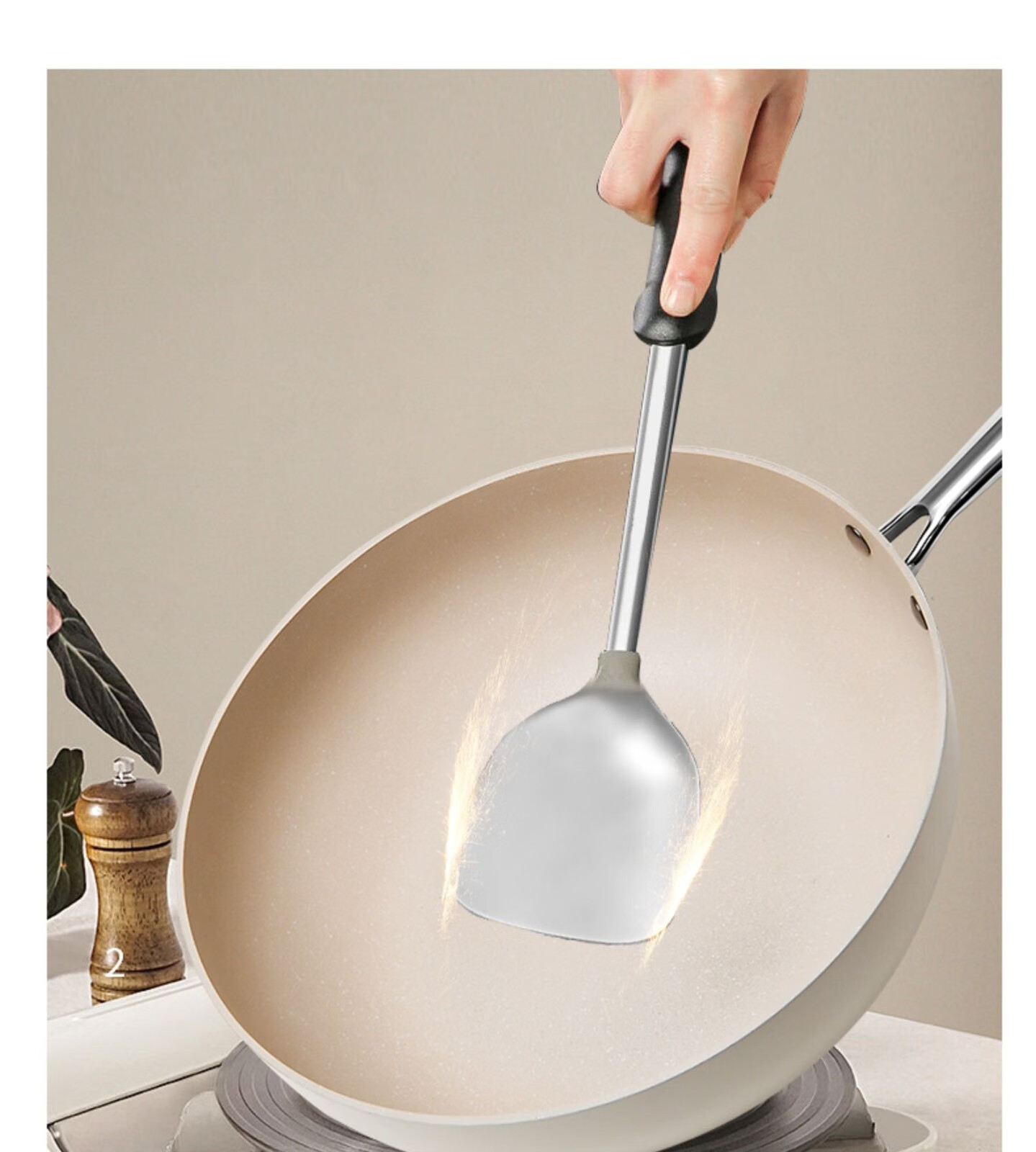 dailaini陶瓷不粘锅珐琅炒锅麦饭石家用炒菜锅平底无油烟电磁炉通用 