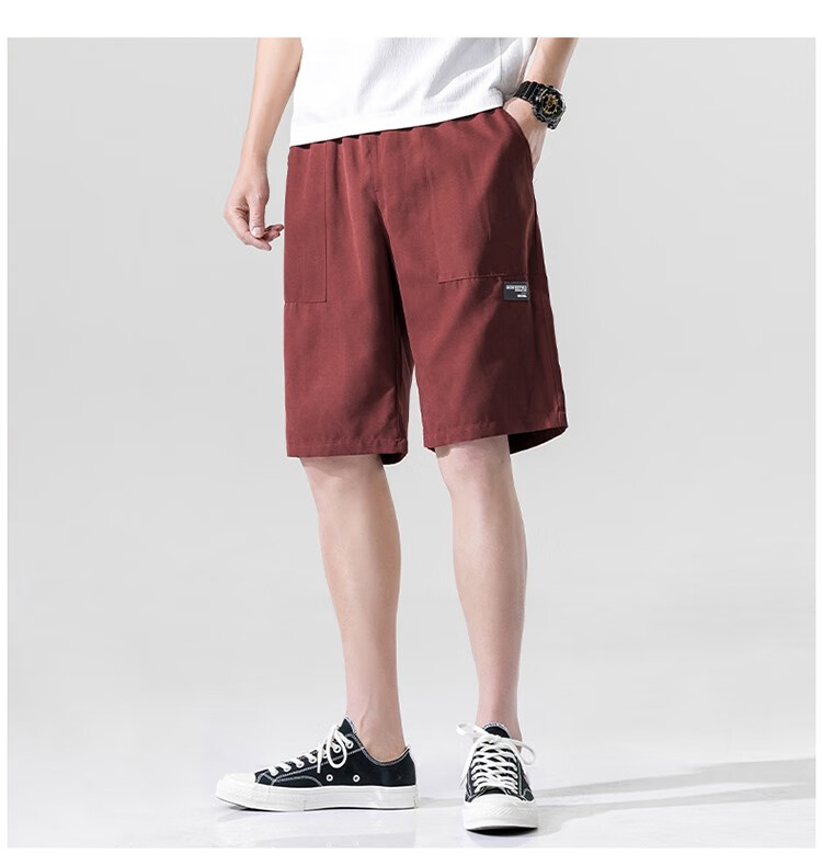 休闲五分裤大码中裤韩版宽松运动沙滩裤运动跑步速干学生裤子大裤衩