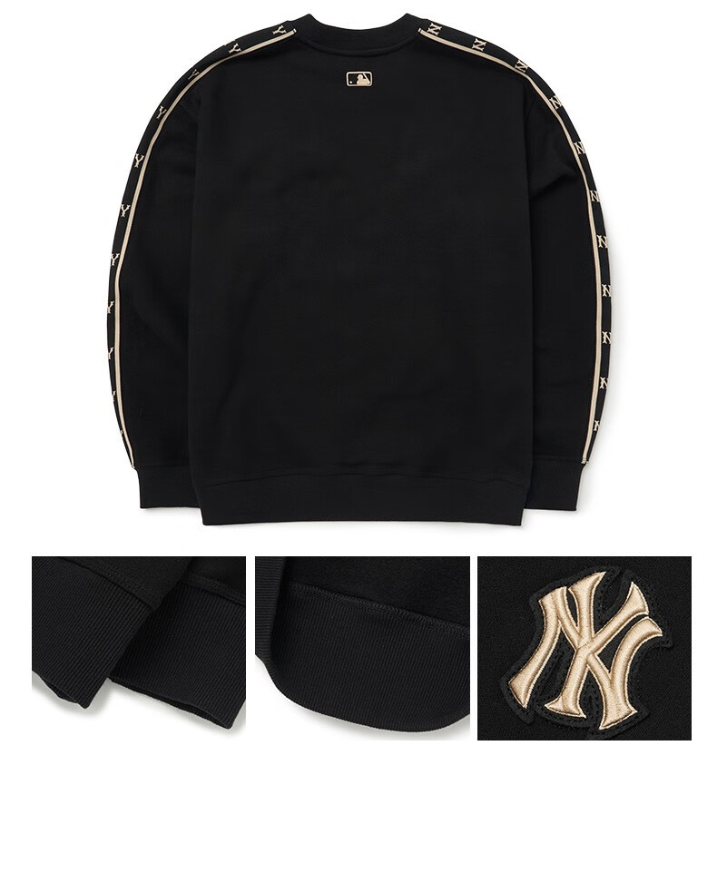 mlb mlb韩国直邮ny男女卫衣洋基队情侣款la圆领长袖运动休闲时尚卫衣