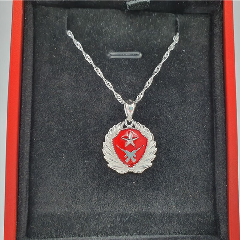 军旅兵哥哥礼物饰礼品胸标项链925银首饰陆海空火武消防军嫂礼物520