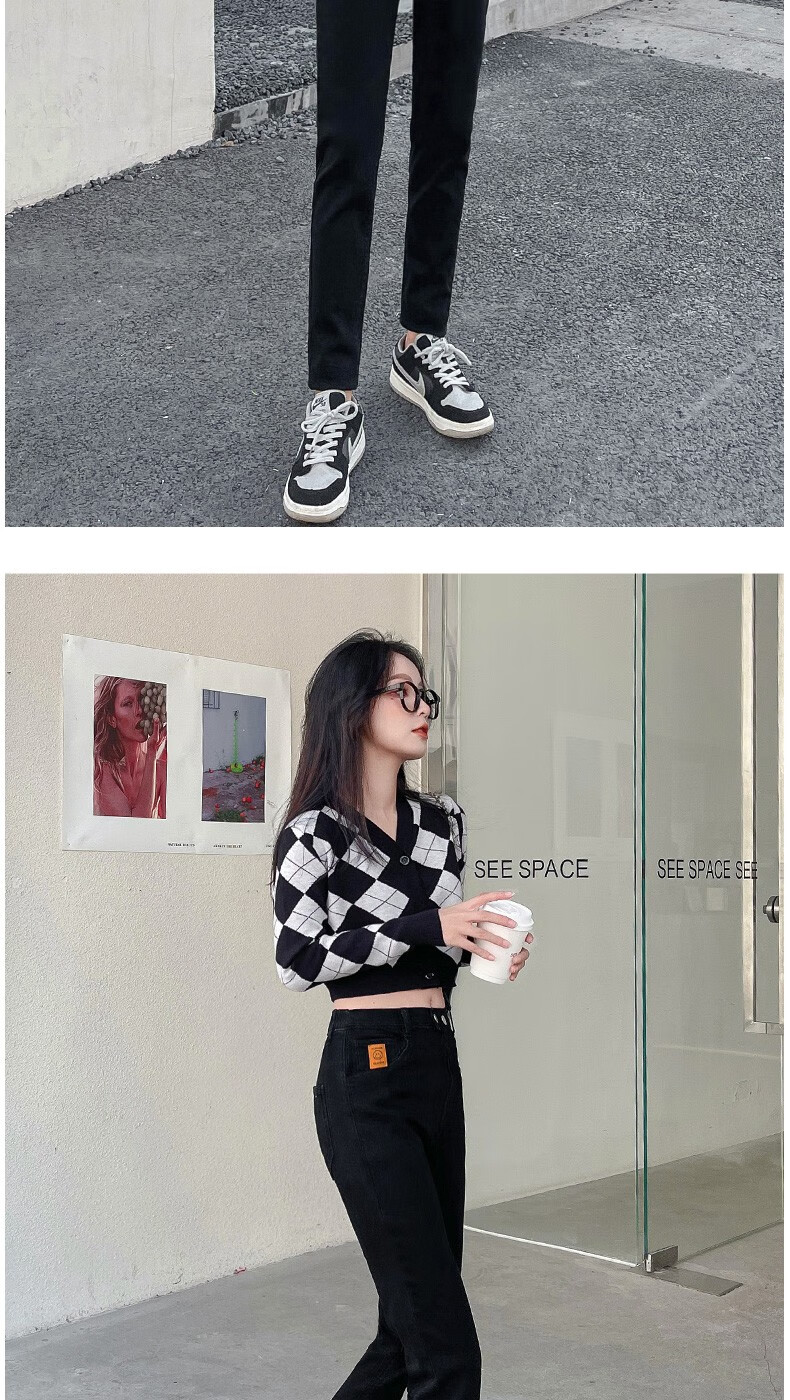 Langsha Women's High-Waist Loose Fit Spring Slimming Skinny Carrot Harem Dad Jeans Thin Denim Pants 11