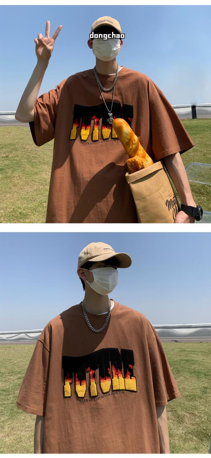 皂户火焰字母刺绣短袖男夏季欧美高街潮牌半截袖男生衣服重磅t恤设计