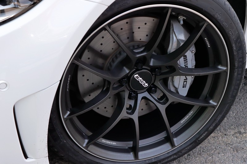 raysracingg02519寸适用于宝马3系m4奥迪s3英菲尼迪奔驰单片锻造轮毂