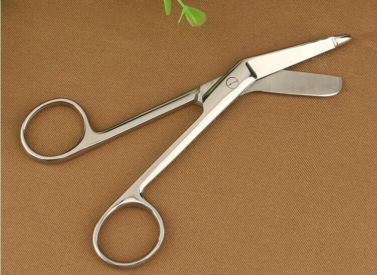 双鹿医用纱布剪刀绷带剪刀不锈钢纱布剪14厘米