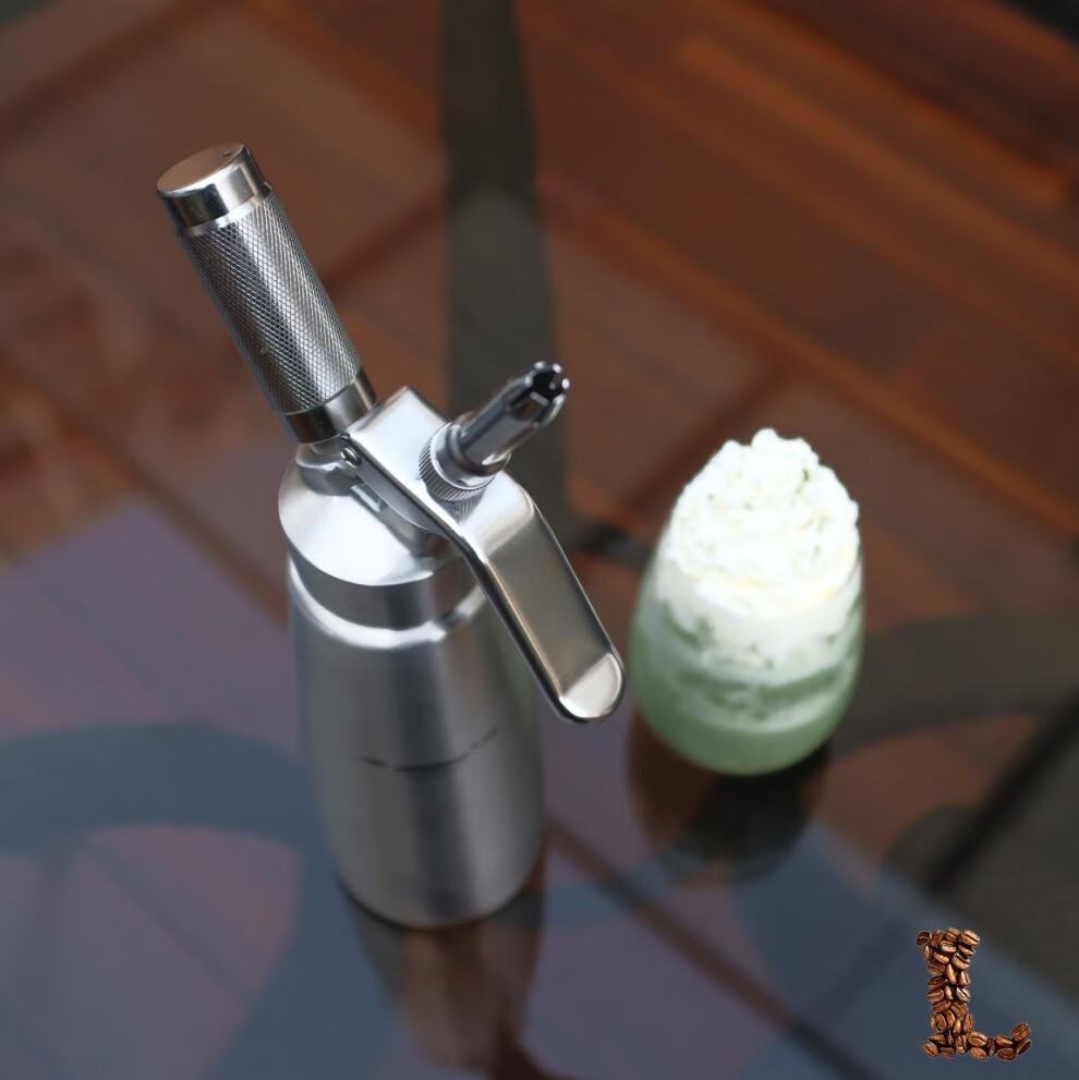 全不锈钢奶油枪发泡器奶油喷枪打奶器咖啡裱花奶油喷射器柚狮05l铝制