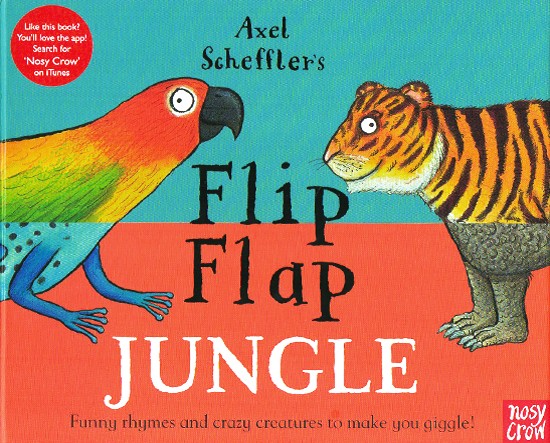 英文原版 flip flap jungle 小手乐乐趣味翻翻书 螺旋装帧 纸板翻翻书