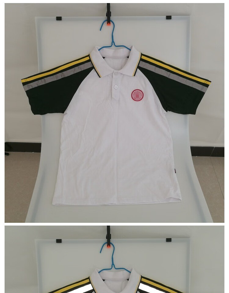 东莞市凤岗镇华侨中学夏季短袖上衣短裤校服套装开学校徽 中学(短袖