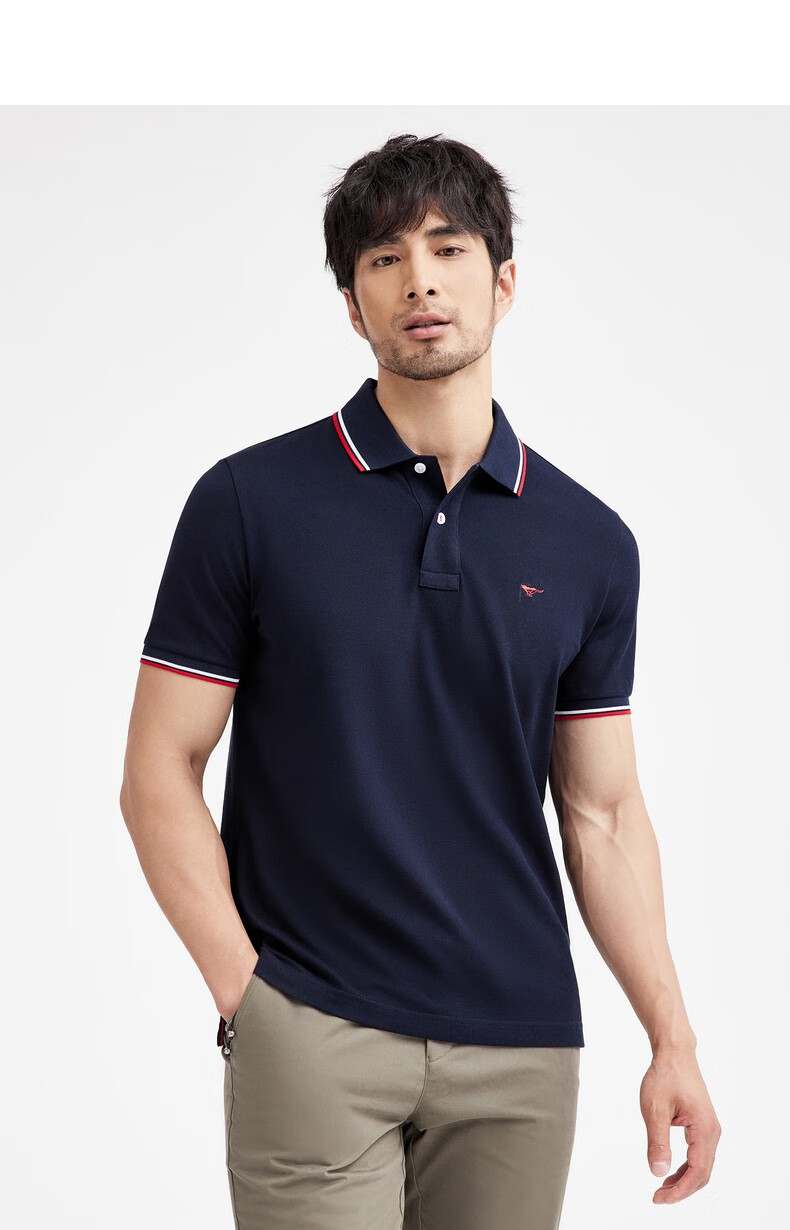 七匹狼短袖t恤男夏季新款男士polo保罗衫商务休闲百搭翻领短袖t恤半袖