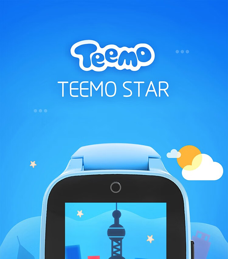 糖猫 儿童电话手表移动学生智能定位防水star男孩女孩手表 plus2蓝色