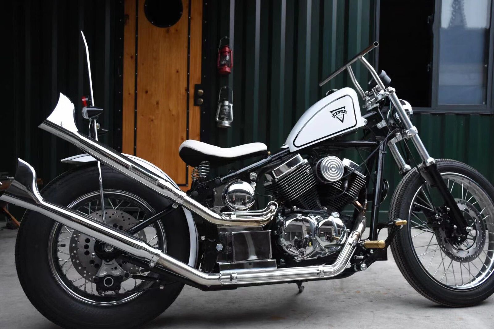 适用于柴特娜迦250 naja 改装车把 龙头手把方向把 握把复古改装零式