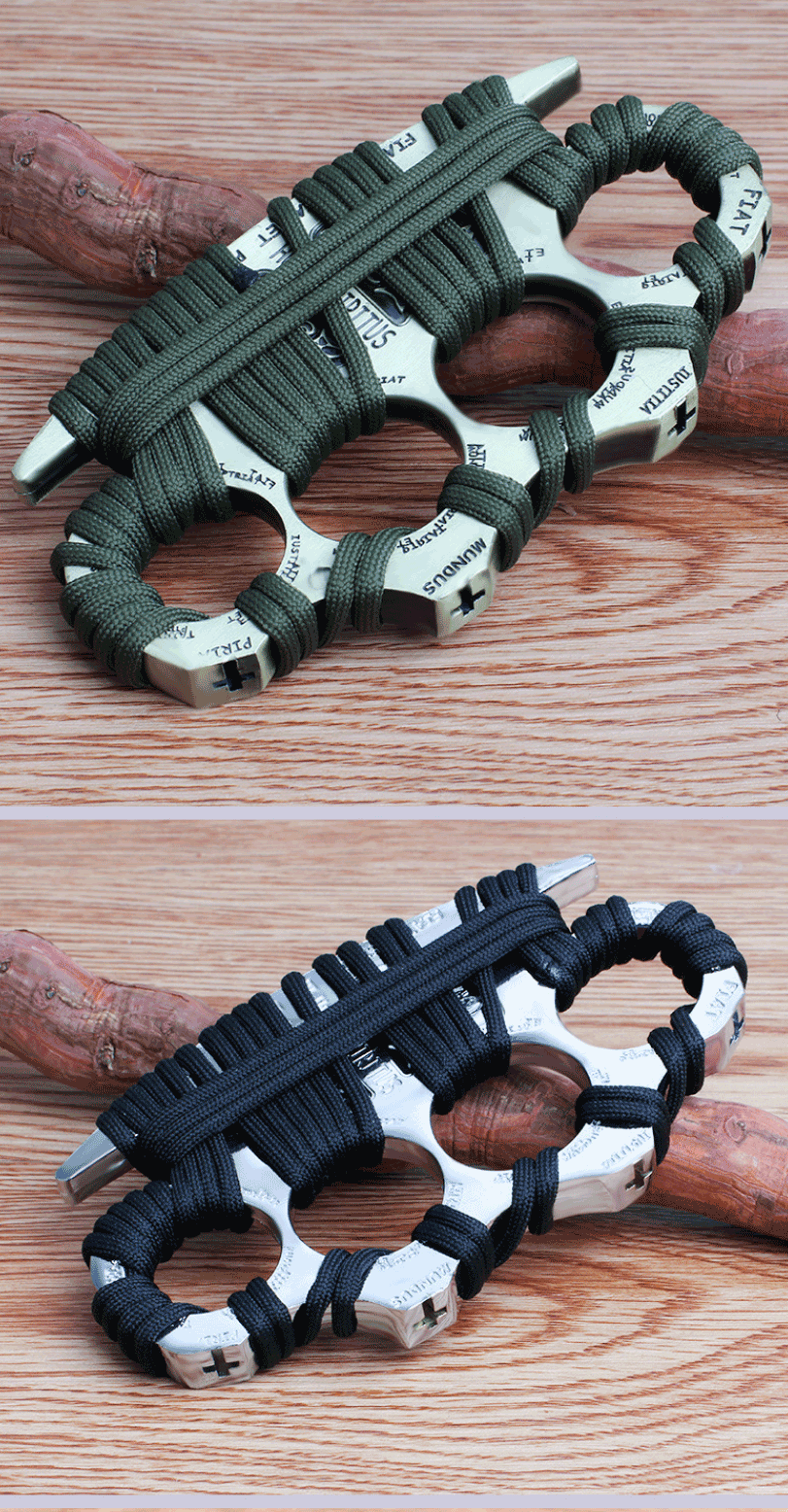 基宇联创大号防身指虎加厚铁拳头锌合金高硬度铁四指自卫车载破窗格斗