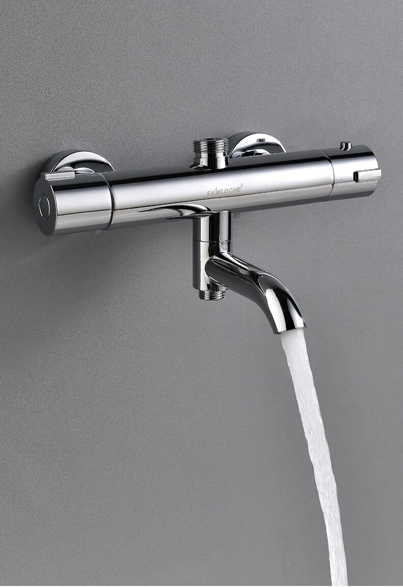 斯沃奇skwloche恒温花洒混水阀淋浴龙头全铜主体暗装家用洗澡明开关