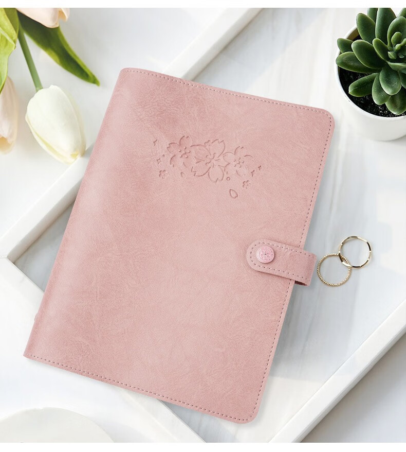 手账本活页笔记本软皮本子a6大学生方格本文艺精致网红手帐本复古日系