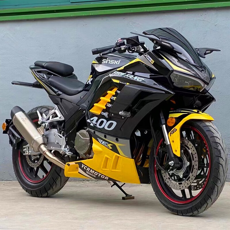 新款蛟龙二代火牙400cc摩托车跑车重型机车双缸水冷全国可上牌 火牙