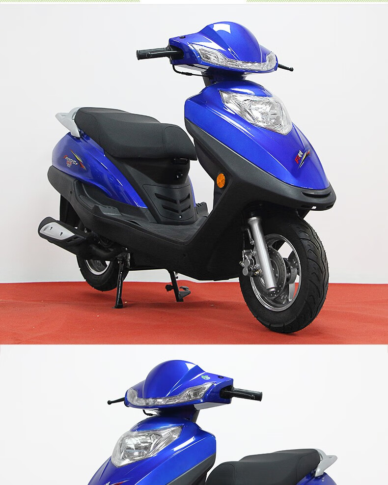 国四电喷宇钻摩托车踏板车125cc省油男女式外卖燃油助力车整车可上牌