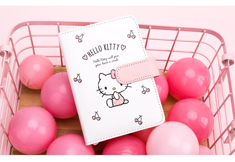 古丽康广博(guangbo) hello kitty凯蒂猫a6皮面本笔记本手帐记事本