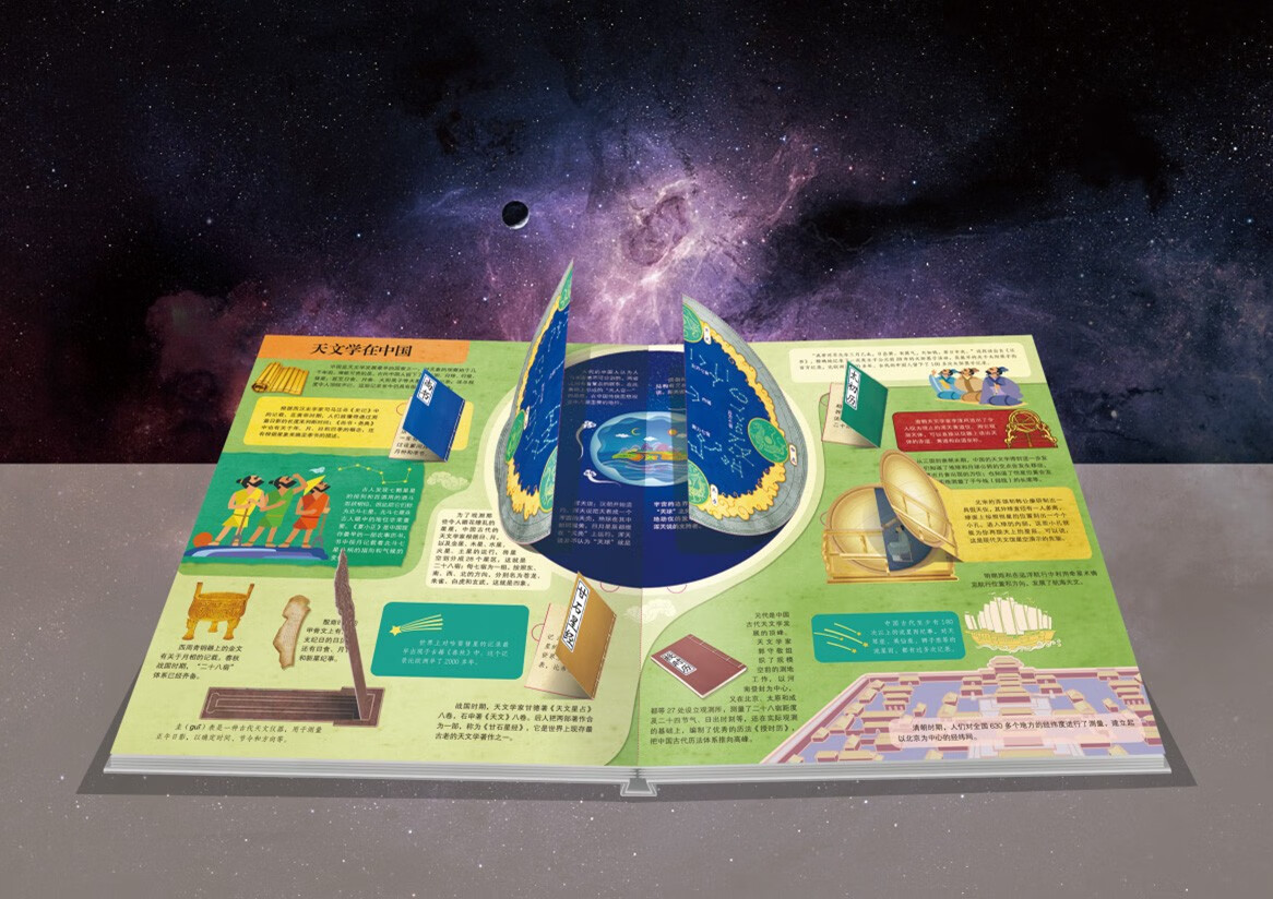 【系列自选】儿童科普3d立体书 揭秘宇宙立体翻翻书 儿童天文探索百科