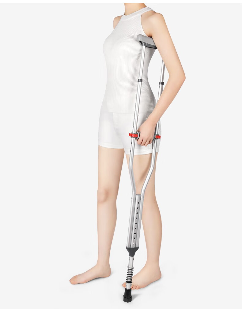 冠爱(guanai)医用腋拐骨折拐杖老人康复助行器病人行走辅助铝合金拐杖