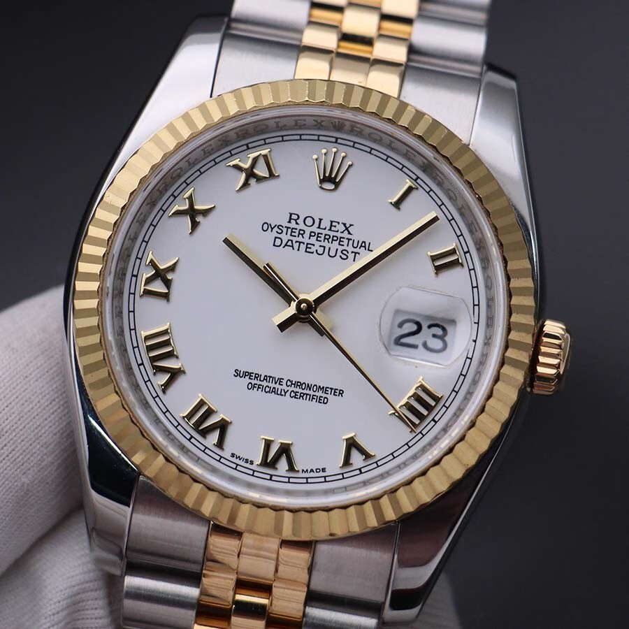 【二手95新】劳力士日志型系列116233白盘自动机械36毫米男表手表钟表