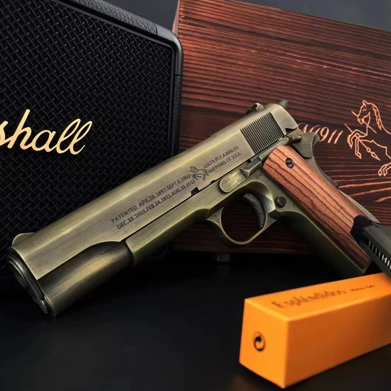 战鹰zy2模型m1911金属玩具枪仿真模型枪1105军迷收藏冷媒动力zy1zy238