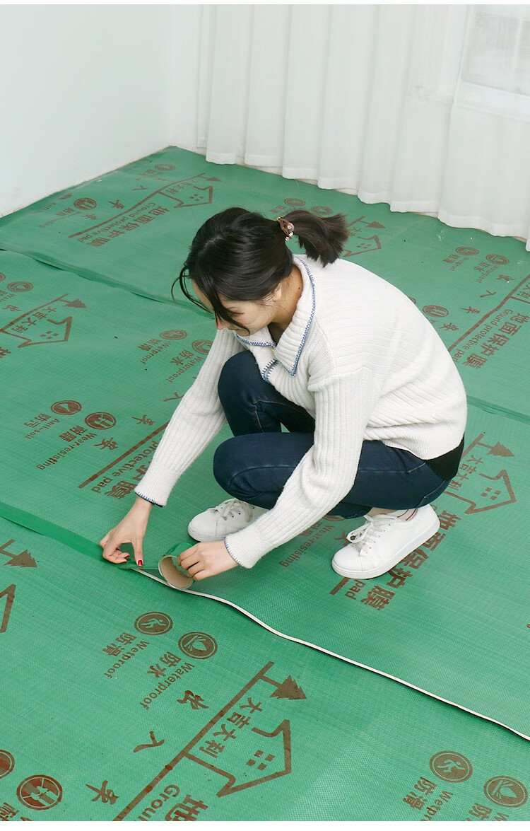 装修地面保护膜eva针织棉防潮防磕编织布瓷砖地砖地垫加厚防护垫一次