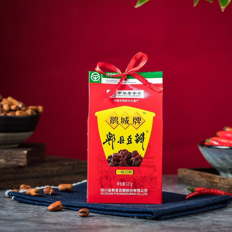 鹃城牌益丰和号郫县豆瓣酱四川特产特级三年酿川菜之魂豆瓣酱227g袋