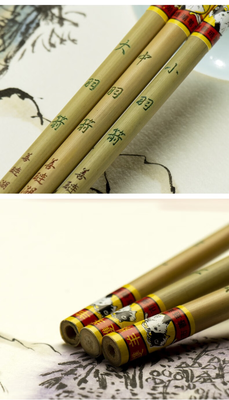 善琏湖笔双羊牌狼毫勾线笔 工笔国画工具套装水粉画笔水彩描线描边