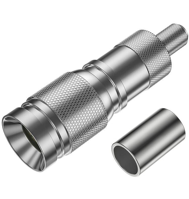 天背cc4接头 2m两兆头 l9头 射频通信同轴信号视频接线头中兴头syv-75